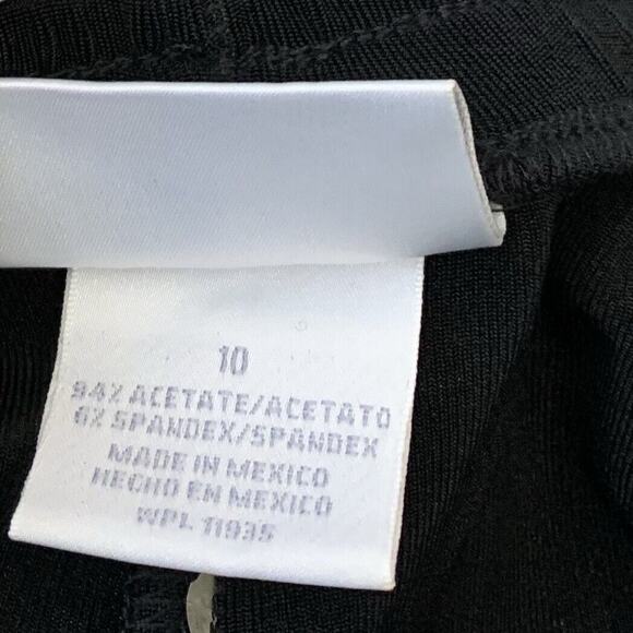 Worthingtont Pull On Pants Size 10 Black Slinky Stretch Wide Leg Comfort Travel - Picture 6 of 6